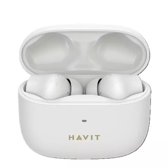 Casti Wireless Havit TW958 Pro True Wireless, ANC+ENC, 40mAh, 20 Hz-20 kHz, Versiunea Bluetooth 5.3, IPX5, Bej