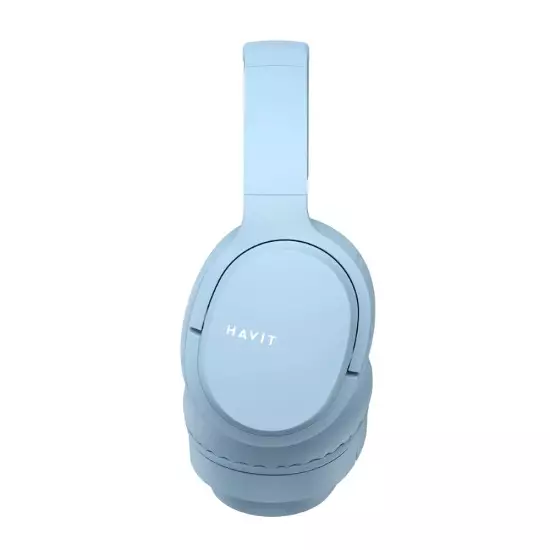 Casti Wireless HAVIT I62, Sunet HD, 400 mAh, 20 Hz-20 kHz, Versiunea Bluetooth 5.0, ABS, Albastru