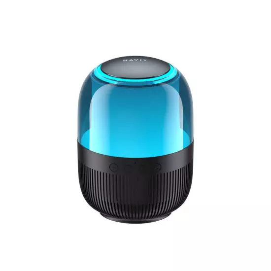 Boxa Wireless HAVIT SK889BT, Lumini RGB, Sunet Surround 360°, Autonomie 5.5 h, Bluetooth V5.3, 1200 mAh, ABS, TPU, Negru