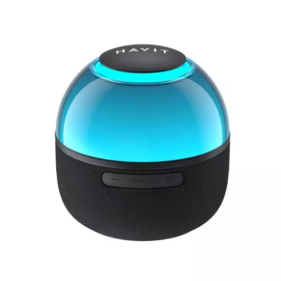 Boxa Wireless HAVIT SK900BT, Lumini RGB, Sunet Surround 360°, Autonomie 5.5 h, Bluetooth V5.3, 1200 mAh, ABS, TPU, Negru