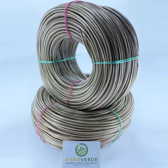 Cablu sufa otel, plastifiat 10 mm, lungime 50m/rola