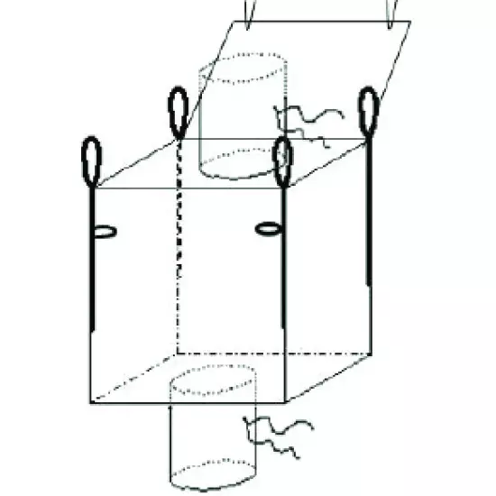 Saci Big Bags 115x110x100 cm, capacitate 1 tona (tub/tub)