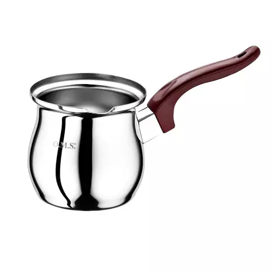 Ibric inox OMS pentru cafea, capacitate 0.852 l, grosime 0.70 mm, model nr. 6